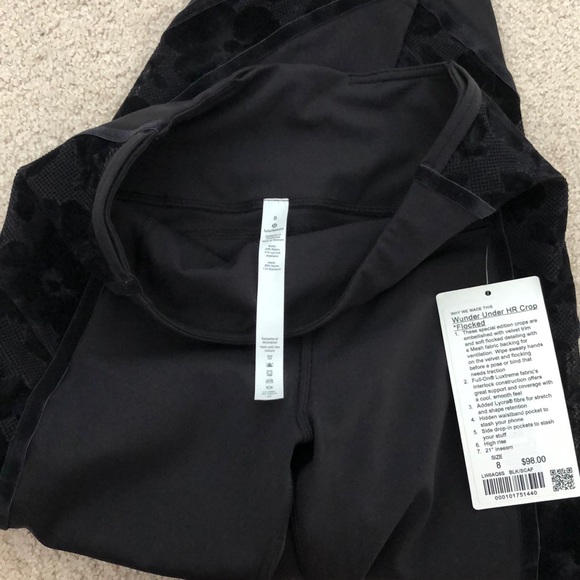 Lululemon Wunder Under Crop High-Rise *Flocked 21” - Picture 6 of 6